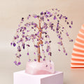 Natural Crystal Base Fortune Tree