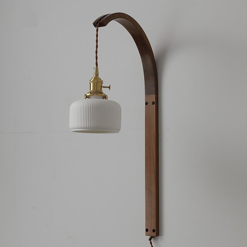 Walnut Wall Lamp