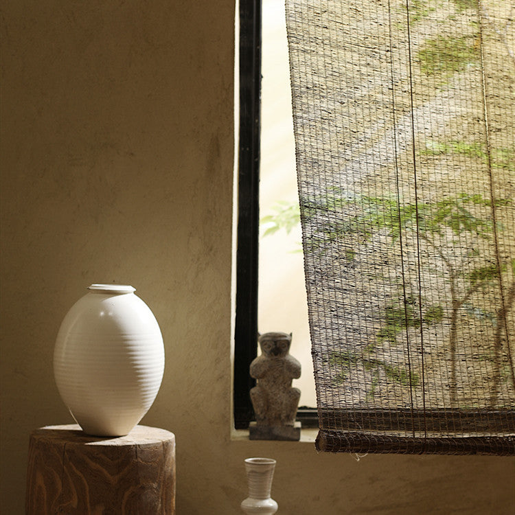 Ramie Roller Blind: Eco-Friendly Japanese Tea Room Style (Retro)