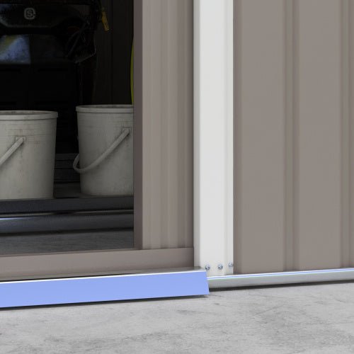 Garden Storage Shed with Base, Light Grey