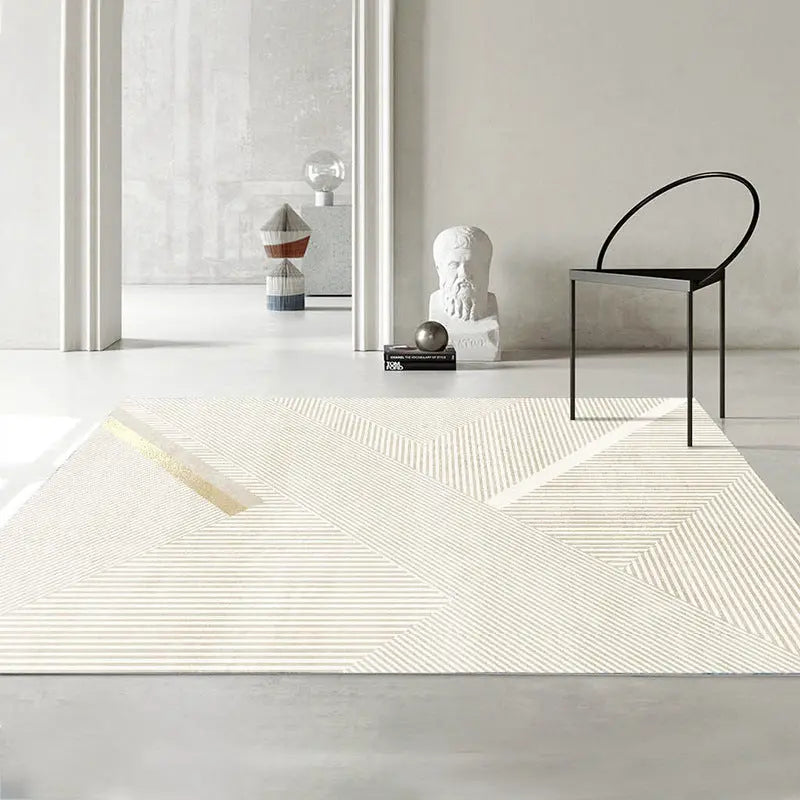 Minimalist Line Thickened Art Carpet Nordic Fluffy Soft Non-slip RUG Londecor