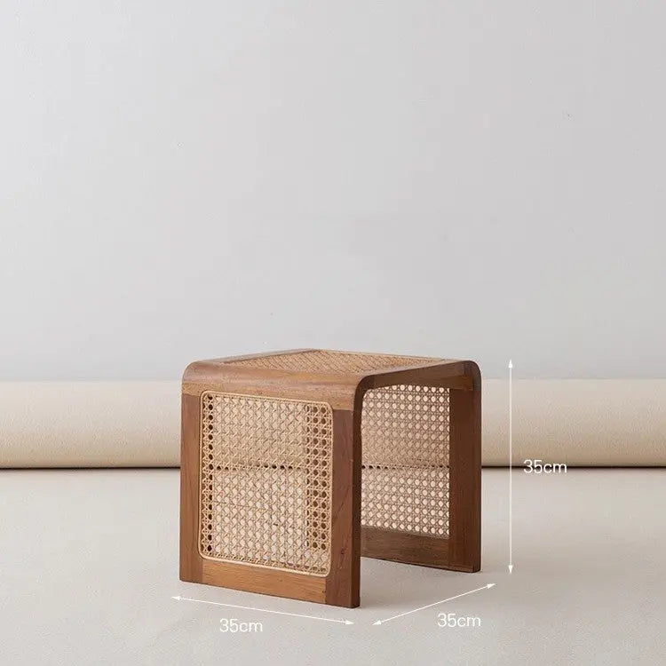 Vine Woven Japanese Solid Wood Coffee Table Londecor