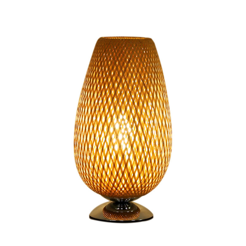 Bamboo Woven Table Lamp Vimost Shop