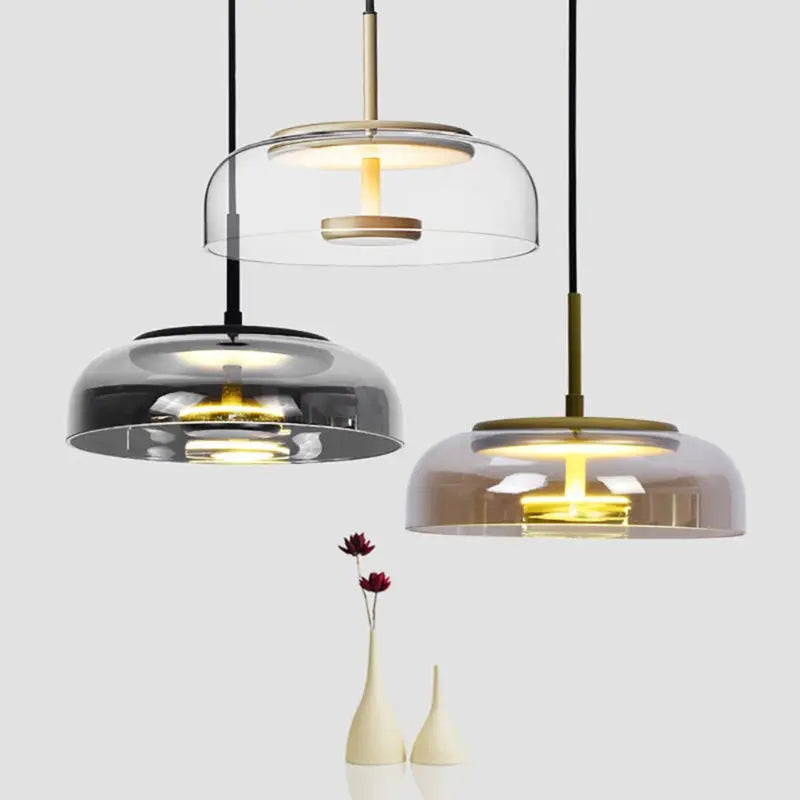Italian Minimalist Glass Bedroom Bedside Chandelier Londecor