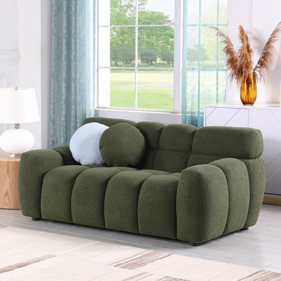 Forest Green Designer Sofa – Elegant Comfort