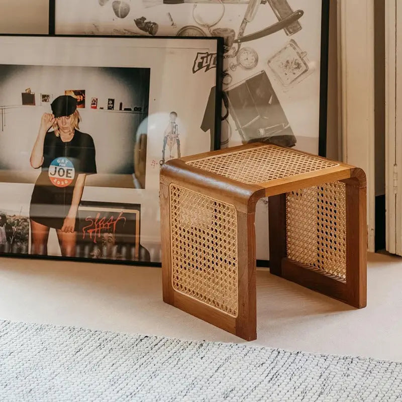 Vine Woven Japanese Solid Wood Coffee Table Londecor
