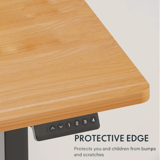 Adjustable Electric Standing Desk – Height Adjustable Sit Stand Computer Workstation for Home Office