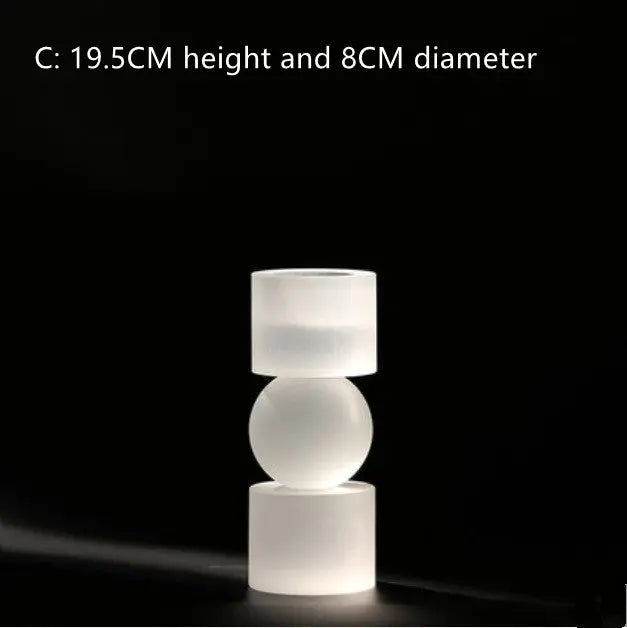 Crystal Electroplating Frosted Candle Holder Londecor