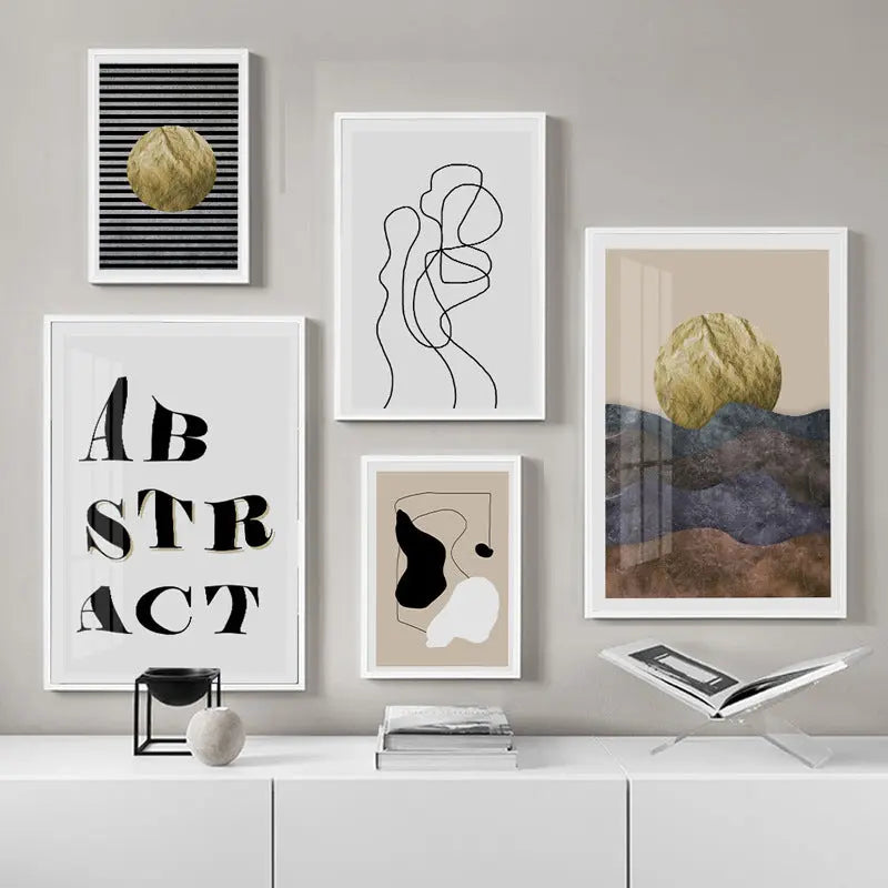 Modern Minimalist Living Room Decoration Painting Nordic Murals Londecor