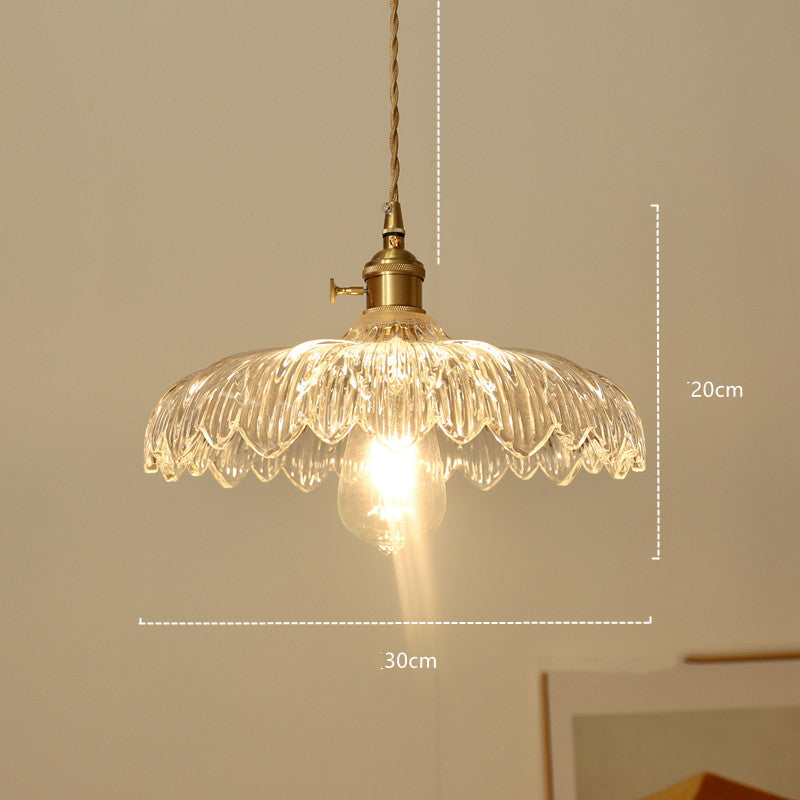 Fashion Simple Vintage Brass Glass Chandelier Londecor