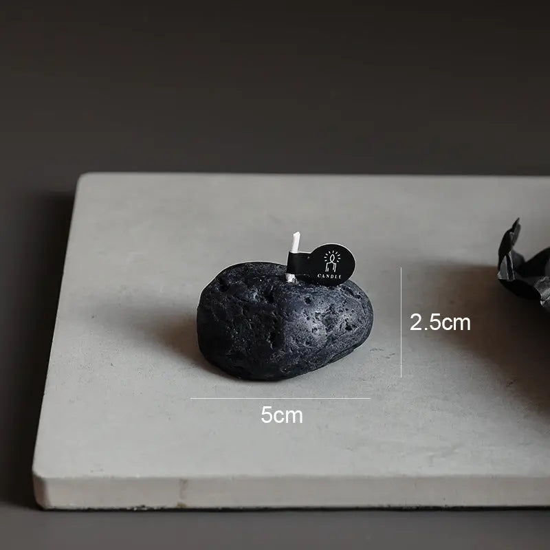 Meteorite Stone Candle Londecor