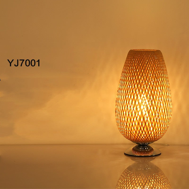 Bamboo Woven Table Lamp Vimost Shop
