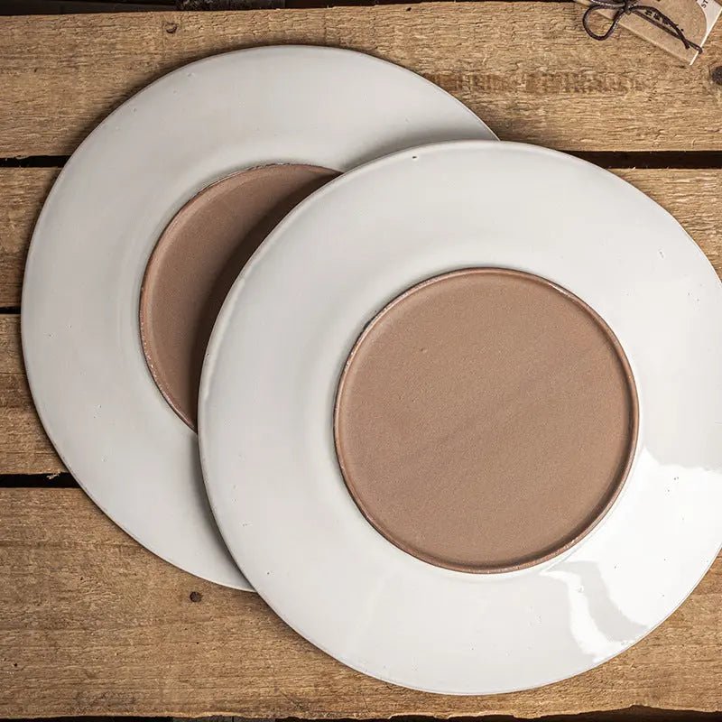 10.5inch Japanese Retro Style Dining Room Flat Plate Vimost Shop