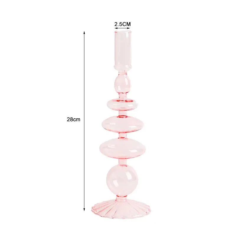 Glass Candle Holder Decoration - Londecor