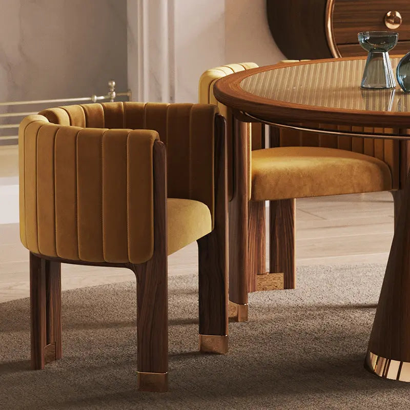 Italian Minimalist Ash Wood Solid Wood Dining Chair Household Londecor
