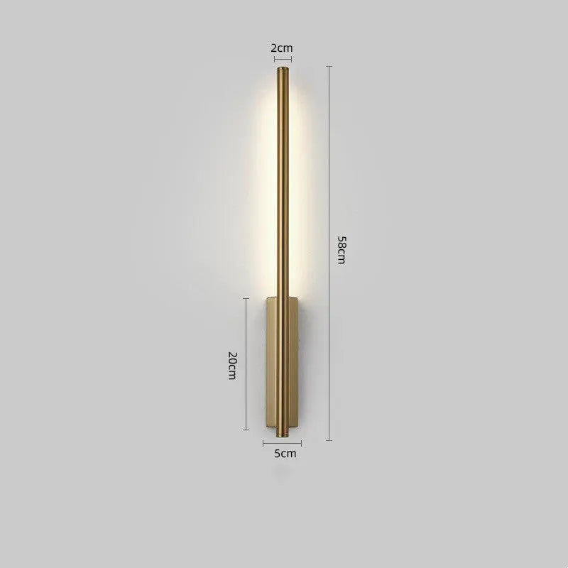 Minimalist Golden Line Wall Lamp - Londecor
