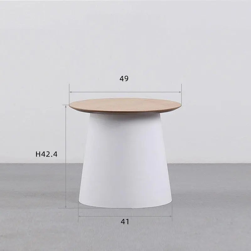 Simple Solid Round Coffee Table - Londecor