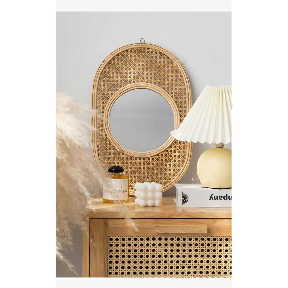 Rattan decorative mirror Londecor