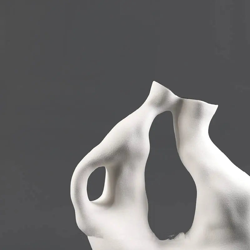 Modern Minimalist Light Luxury Circular Ceramic Flower Ware Londecor