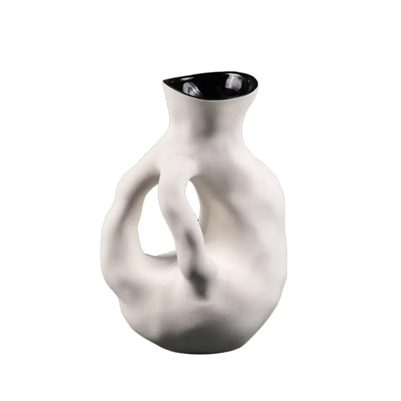 Modern Minimalist Light Luxury Circular Ceramic Flower Ware Londecor