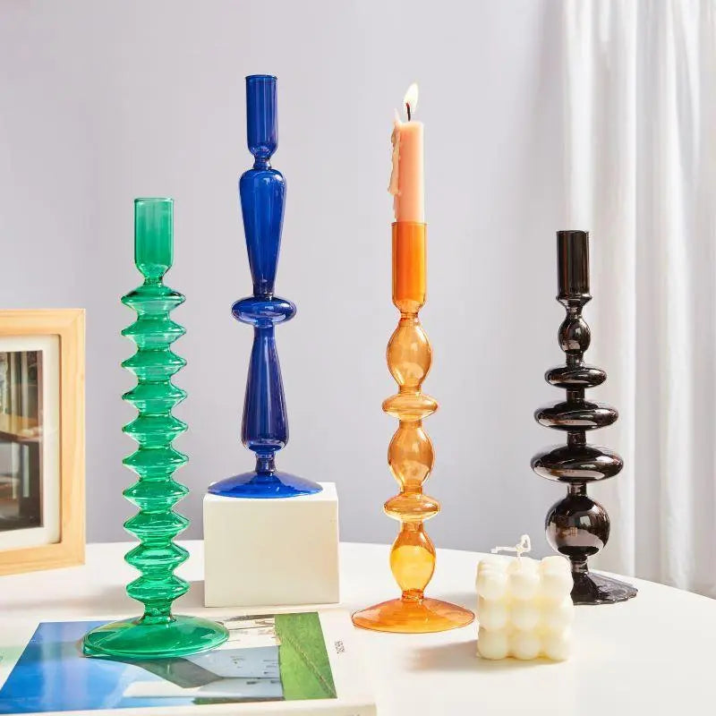 Glass Candle Holder Decoration - Londecor
