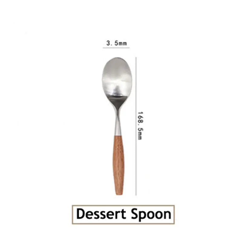 Stainless Steel Cutlery Set With Log Handle Londecor