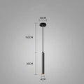 Nordic Minimalist Bedroom Bedside Cylindrical Terrazzo Chandelier - Londecor