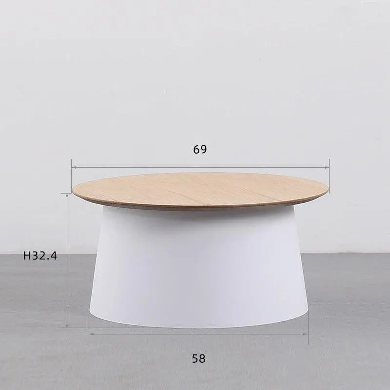 Simple Solid Round Coffee Table - Londecor