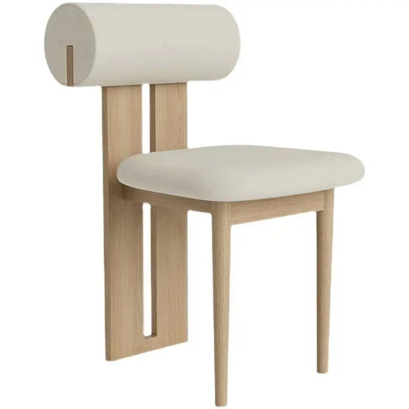 Fashion Simple Ash Wood Upholstered Dressing Chair Londecor