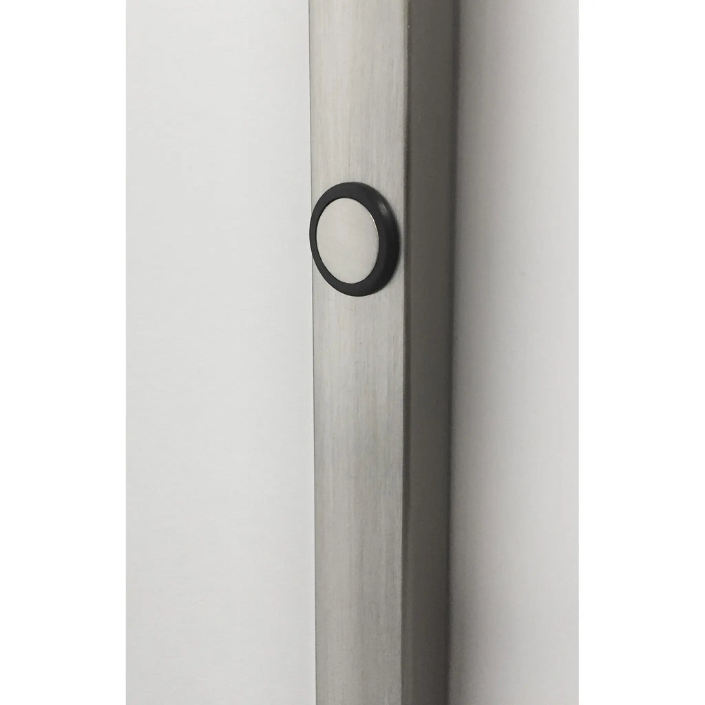 Futuristic Brushed Steel Metal LED Arc Floor Lamp-2