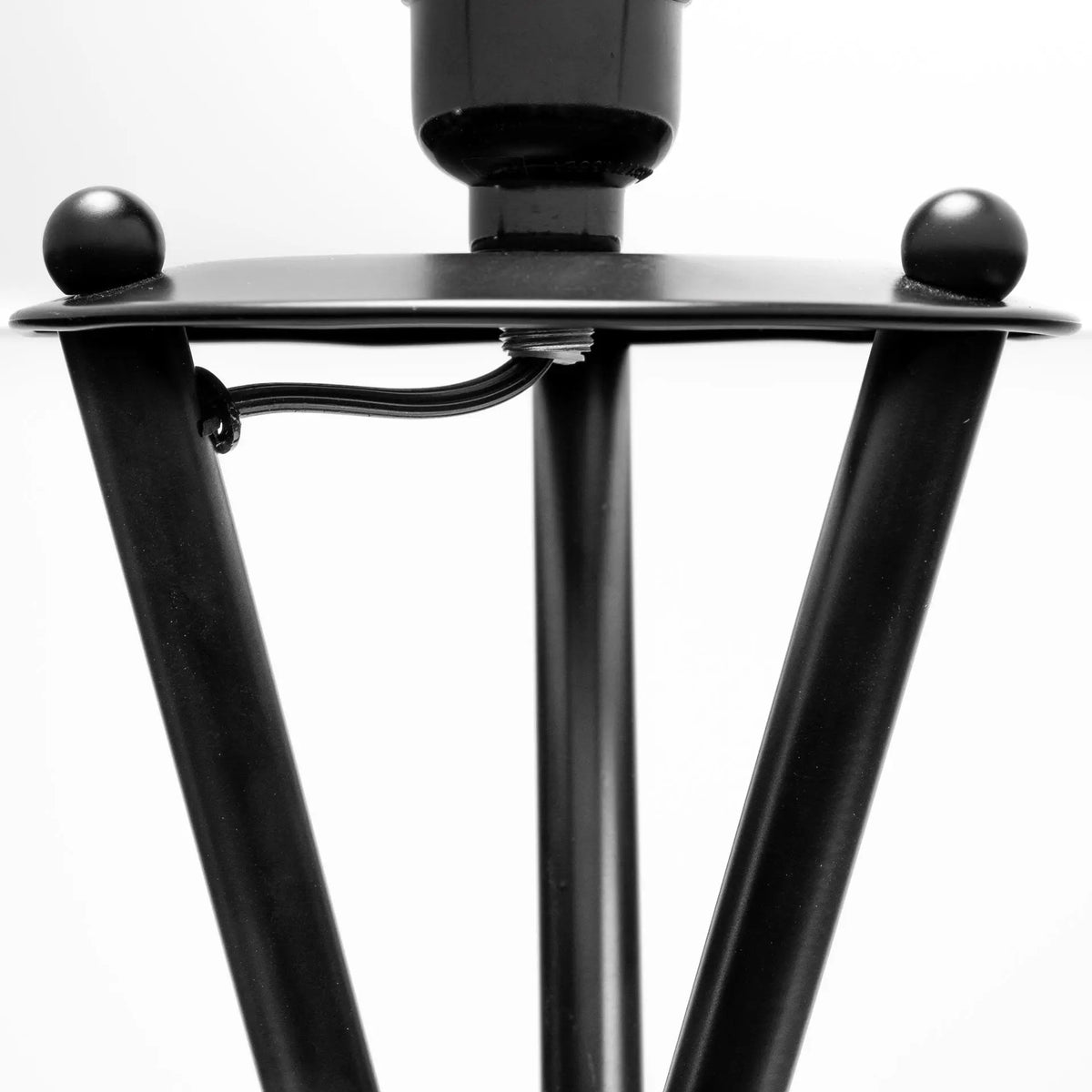 Black Metal Tripod Floor Lamp-5