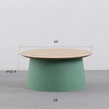 Simple Solid Round Coffee Table - Londecor