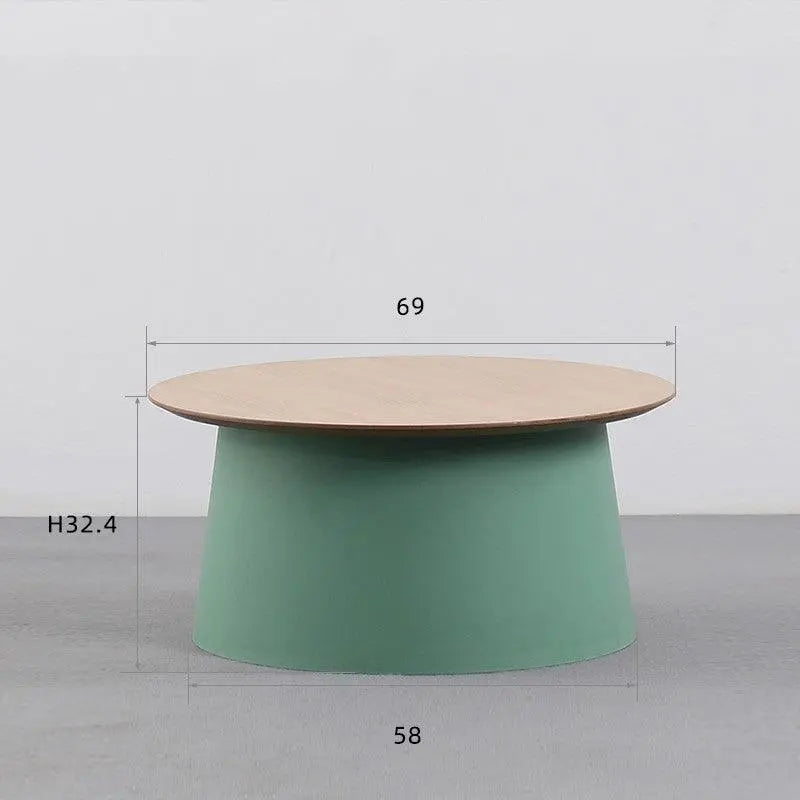 Simple Solid Round Coffee Table - Londecor