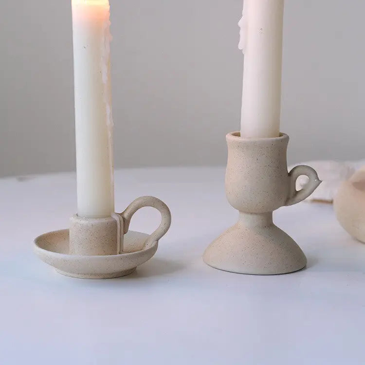 Nordic Style Simple Ceramic Candlestick Londecor
