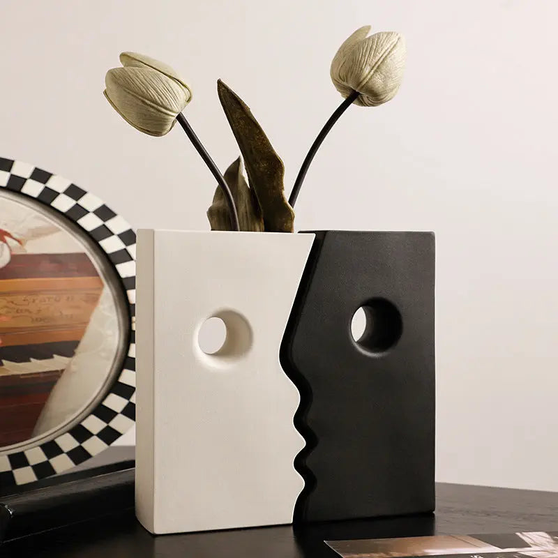 Ceramic Face Vase Decoration Londecor