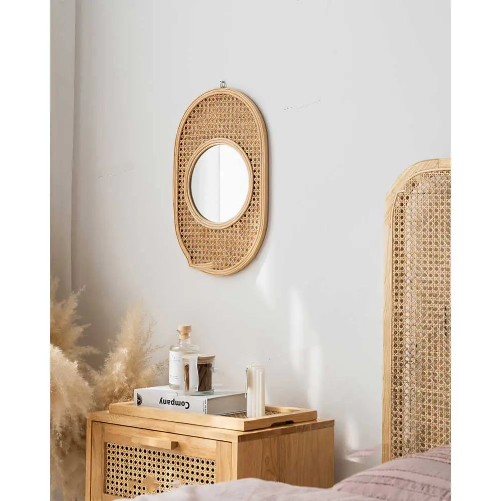 Rattan decorative mirror Londecor