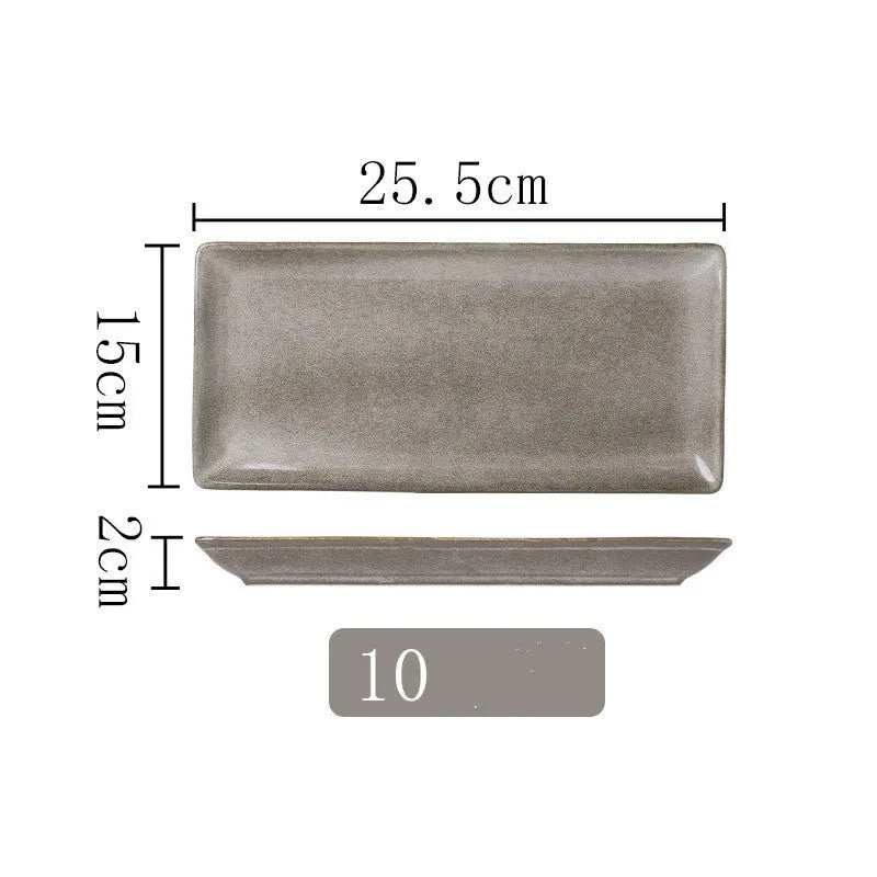 Kiln Into Ceramic Tableware Creative Hotel Steak Plate Londecor