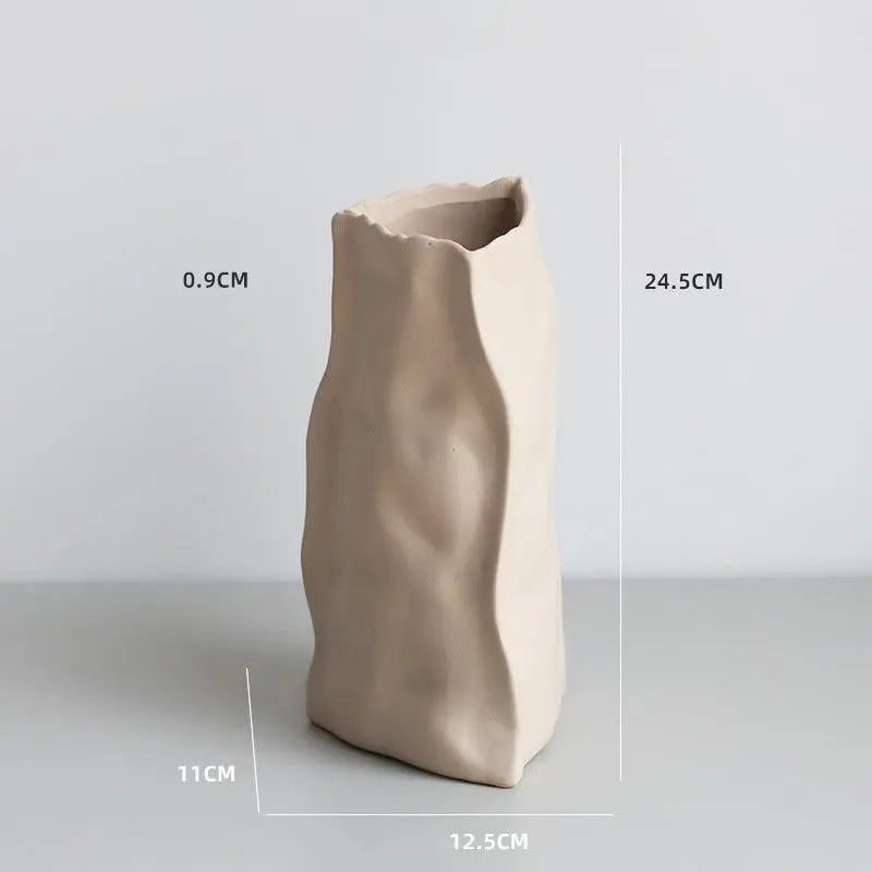 Nordic Irregular Art Ceramic Vase Decoration - Londecor