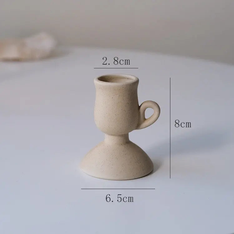 Nordic Style Simple Ceramic Candlestick Londecor