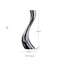 Graceful Curve Swan Ceramic Silver Plated Candle Holder - Londecor