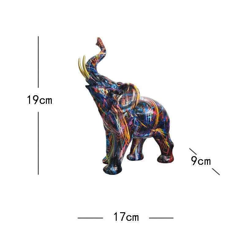 Exclusive Colorful Elephant Resin - Londecor