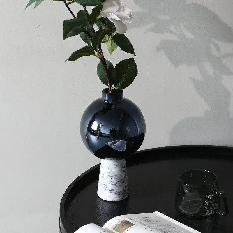 Marble Glass Vase - Londecor