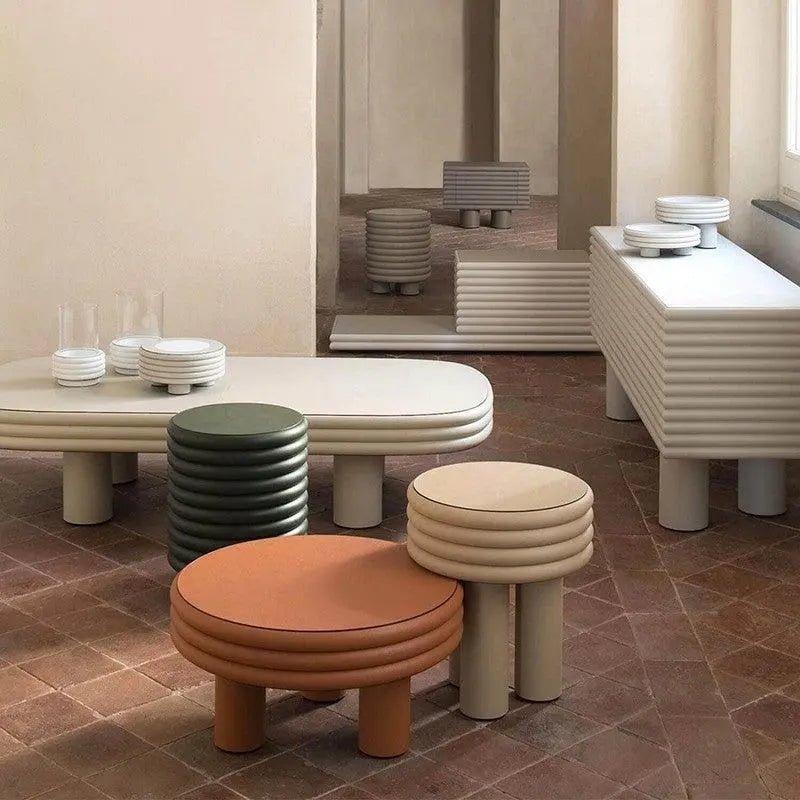 Luxury Round Low Stool - Londecor