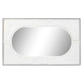 Wall mirror DKD Home Decor White Mango wood Rhombus Modern (154 x 4 x 94 cm)-0