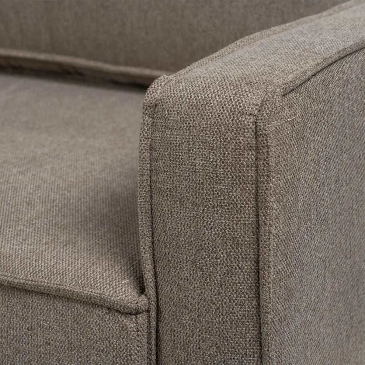 Sofa 163 x 87 x 90 cm Synthetisch materiaal Metaal Taupe-3