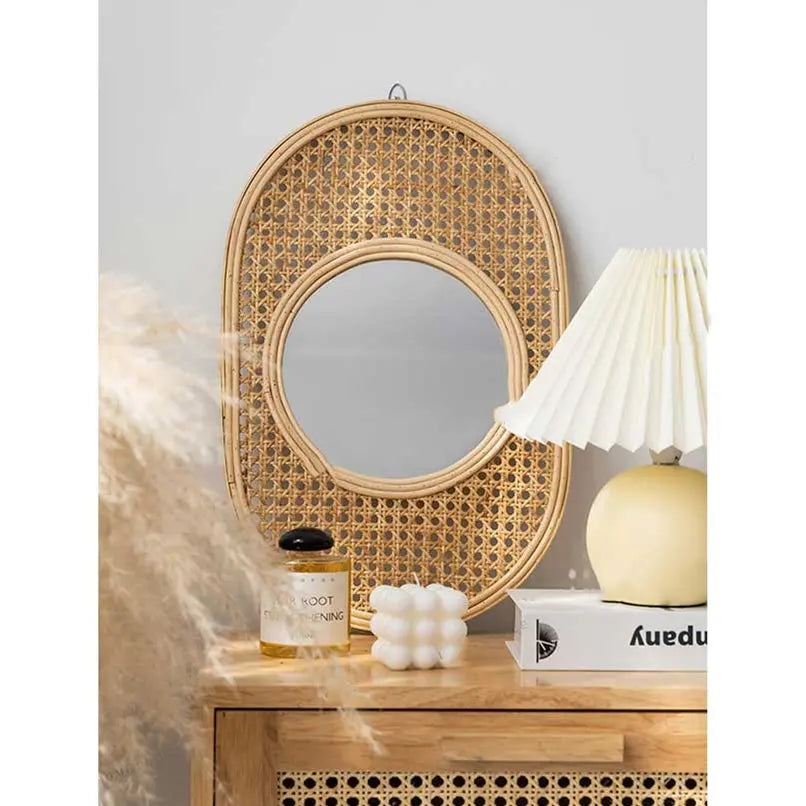 Rattan decorative mirror Londecor