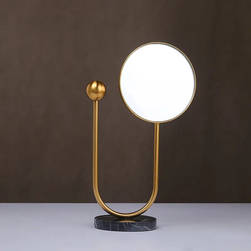 Modern Nordic Light Luxury Style Wrought Iron Makeup Mirror Londecor