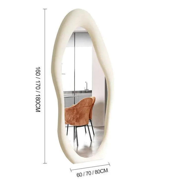 Irregular Mirror Falling Against The Wall Londecor