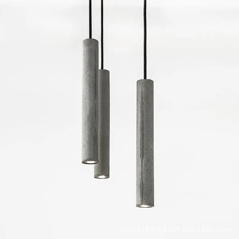 Nordic Minimalist Bedroom Bedside Cylindrical Terrazzo Chandelier - Londecor