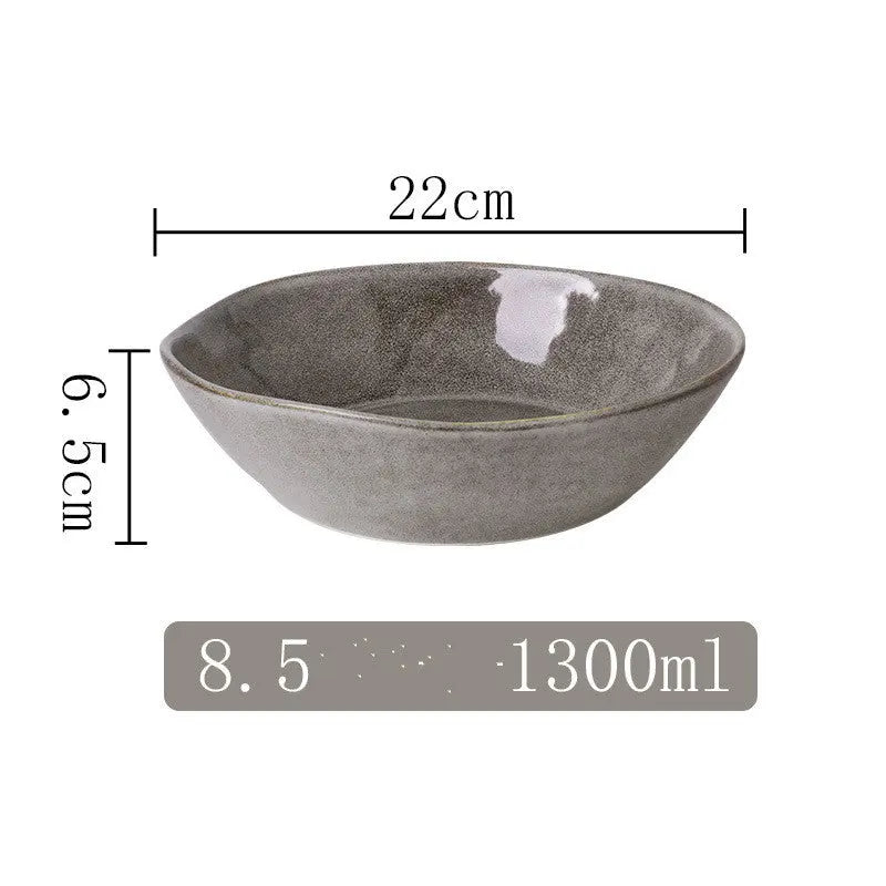Kiln Into Ceramic Tableware Creative Hotel Steak Plate Londecor